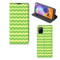 Samsung Galaxy A31 | Hoesje met Magneet | Waves Green