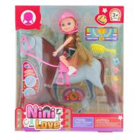 Pop set met paard groot 2 assorti