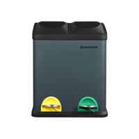 Vuilnisbak voor in de keuken, Wit + Zwart