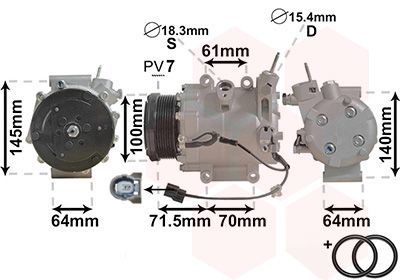 COMPRESSOR CIVIC VII 2.2CDTi 05- 2500K235