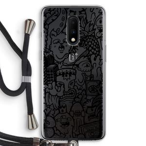 Vexx Black Mixtape: OnePlus 7 Transparant Hoesje met koord