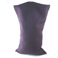 Ecologisch Kersenpitkussen 30x20 cm met wasbaar hoesje (Kleur: Aubergine)