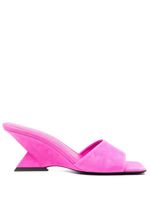 The Attico mules Cheope 75 mm en daim - Rose - thumbnail