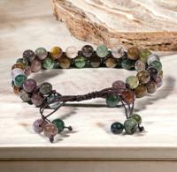 Armband agaat dubbele rij - Sieraden - Spiritueelboek.nl