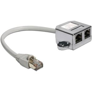 Delock 65177 RJ45 Netwerkkabel, patchkabel 0.15 m Grijs 1 stuk(s)