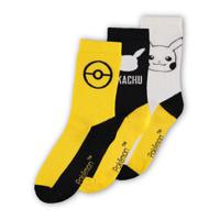 Pokemon Socks 3-Pack Pikachu 43-46