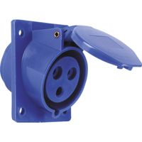 CEE aanbouwdoos IP44 3-polig16A 230V blauw
