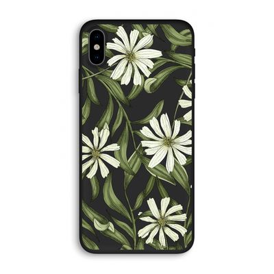 Wit bloemenpatroon: iPhone X Biologisch afbreekbaar hoesje