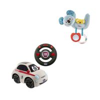 Chicco bundel - Fiat 500 - Bestuurbare Speelgoedauto & Rammelaar - Koalabeer - Te bevestigen aan kinderwagen - thumbnail