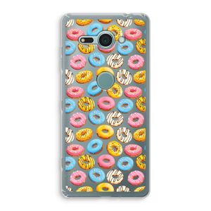 Pink donuts: Sony Xperia XZ2 Compact Transparant Hoesje