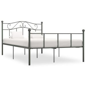 Bedframe metaal grijs 120x200 cm