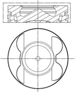 Mahle Original Zuiger 001 PI 00190 000