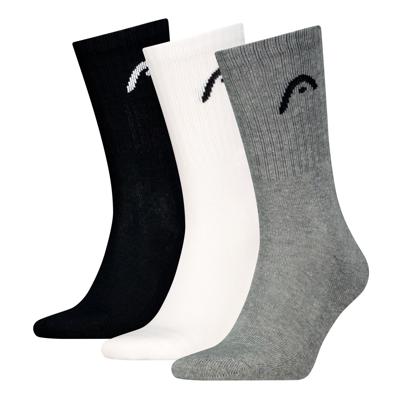 HEAD Sportsokken Training 3-pack Grijs / Wit / Zwart-43/46