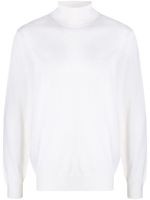 Zegna pull texturé à col roulé - Blanc Zegna pull texturé à col roulé - Blanc