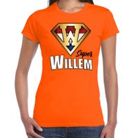 Super Willem t-shirt oranje voor dames - Koningsdag shirts 2XL  - - thumbnail