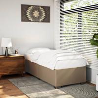 Bedframe kunstleer cappuccinokleurig 90x200 cm