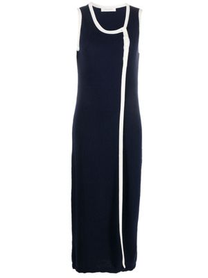 Giuliva Heritage robe mi-longue Lisa en coton mélangé - Bleu
