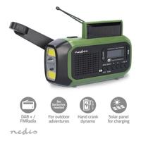 Nedis Noodradio DAB+ FM met Solar en Powerbank Groen/Zwart