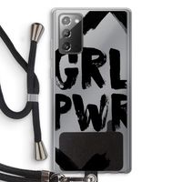 Girl Power #2: Samsung Galaxy Note 20 / Note 20 5G Transparant Hoesje met koord