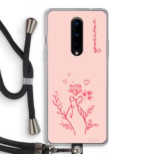 Giving Flowers: OnePlus 8 Transparant Hoesje met koord