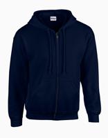 Gildan G18600 Heavy Blend™ Adult Full Zip Hooded Sweatshirt - Navy - S