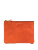 Comme Des Garçons Wallet pochette en cuir à fermeture zippée - Orange - thumbnail