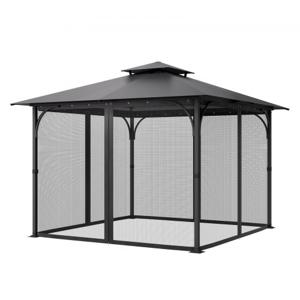 VEVOR Klamboe voor Gazebo Insectenbescherming Vervangend Net 340x340x226cm ALLEEN Net