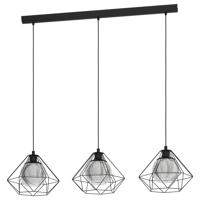 EGLO Vernham hangende plafondverlichting Harde montage E27 40 W Zwart