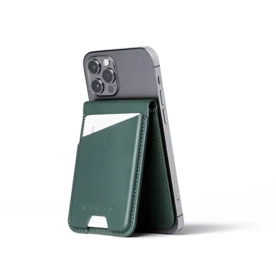 Mujjo Magsafe leather card wallet stand
