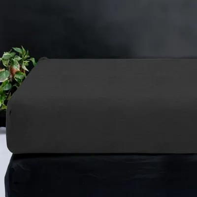 Sleeptime Teddy hoeslaken Antraciet 160 x 200 cm