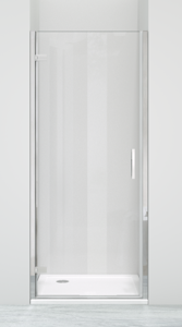 Luca Varess Nona douche draaideur 90 x 200 cm helder glas glans chroom profiel