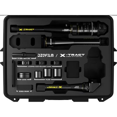DZOFilm X-tract 18-28mm 0/90/360 degrees One R-Unit Black Case 3pcs PL mount (meter)