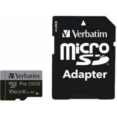 Verbatim 47045 flashgeheugen 256 GB MicroSDXC UHS-I Klasse 10
