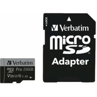 Verbatim 47045 flashgeheugen 256 GB MicroSDXC UHS-I Klasse 10