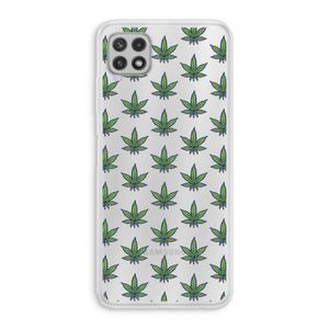 Weed: Samsung Galaxy A22 4G Transparant Hoesje