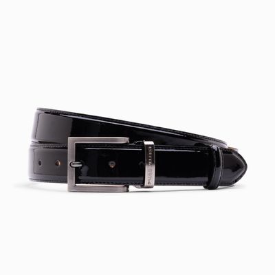 Paulo Bellini Belt Fasano Leather Lack Black