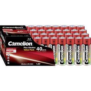 Camelion 11104006 Plus Alkaline Batterie LR06 (Mignon, AA, 40er-Pack) rot/gold Wegwerpbatterij