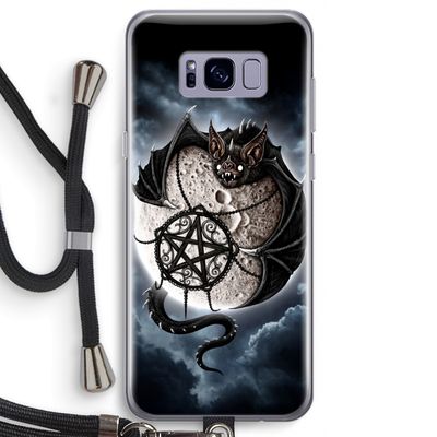 Volle maan: Samsung Galaxy S8 Transparant Hoesje met koord