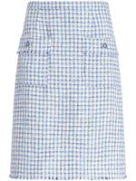 ETRO tweed sheath midi skirt - Bleu - thumbnail