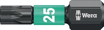 Wera Bit | T25 lengte 25 mm | 1/4 inch C6,3 | impaktor, DC | box met 10 bits | 1 stuk - 05157625001 05157625001