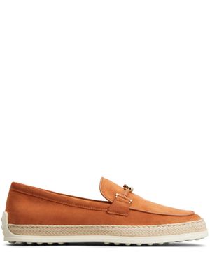 Tod's mocassins Gomma en raphia - Orange