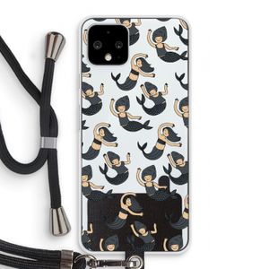Zeemeermin: Pixel 4 Transparant Hoesje met koord