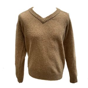 Herentrui wool V neck biscuit