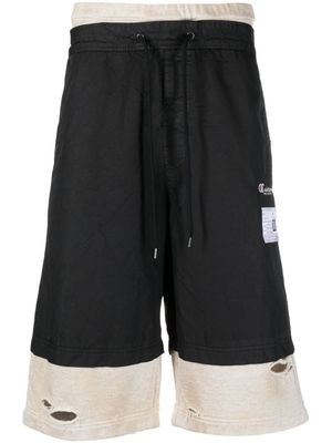 Maison MIHARA YASUHIRO short superposé à lien de resserrage - Noir