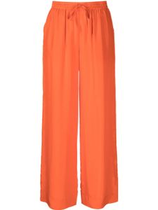 P.A.R.O.S.H. pantalon palazzo en satin - Orange