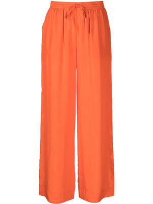 P.A.R.O.S.H. pantalon palazzo en satin - Orange