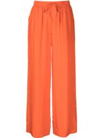 P.A.R.O.S.H. pantalon palazzo en satin - Orange - thumbnail