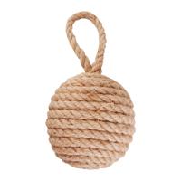 Deurstopper knoop - naturel look - 1.7 kilo - bruin - jute - 14 x 14 cm Deurstopper knoop - naturel look - 1.7 kilo - bruin - jute - 14 x 14 cm