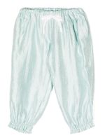 Hucklebones London pantalon satiné à détail de nœud - Bleu