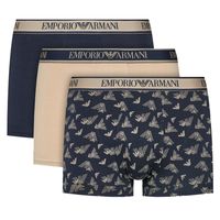 Emporio Armani Trunks 3-pack zwart-beige
